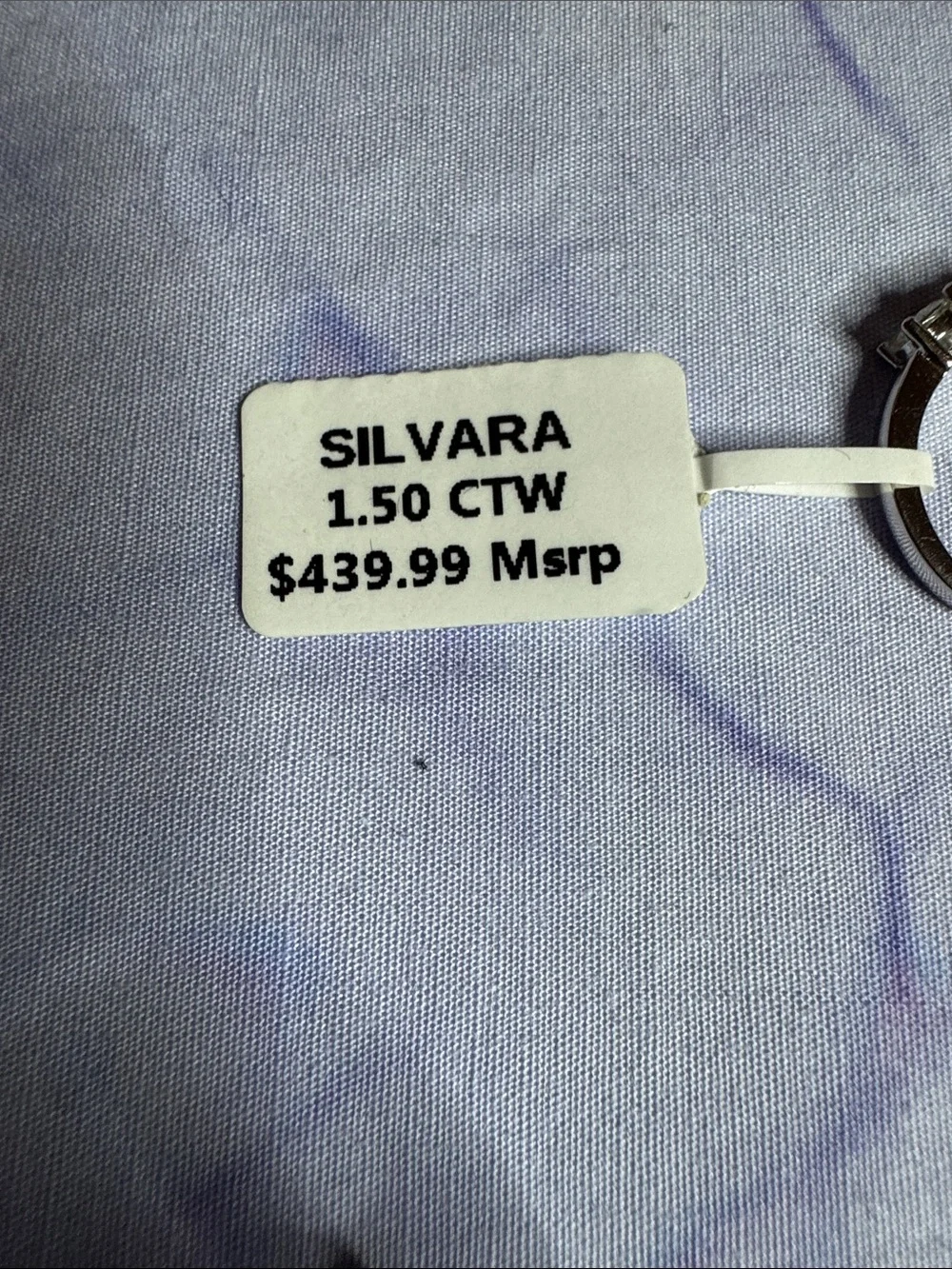 1.50 CTW Moissanite Five-Stone Band - 925 Silver - Picture 2 of 3
